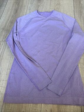 Figs Lavender Long Sleeve Seamless Top